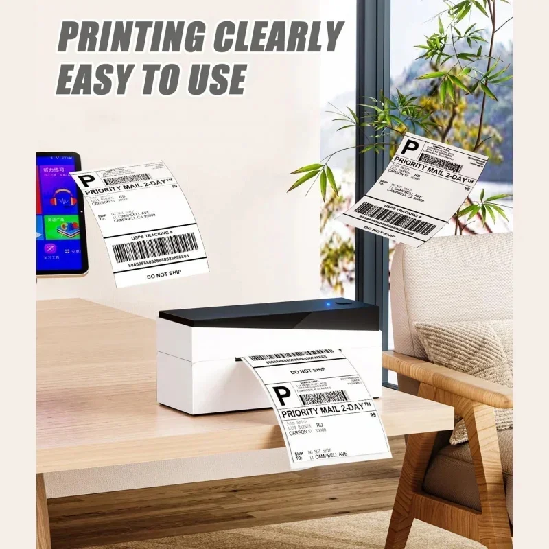 

Phomemo 4 x 6 дюймов Вентиляционные термоэтикетки для прямой печати этикеток для транспортировки Принтер этикеток Вентиляторный термопринтер Этикетка 500 этикеток Штрих-код