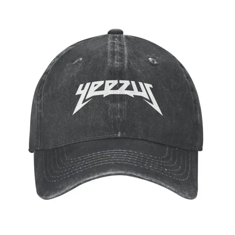 Gorra de béisbol Kanye para hombre y mujer, gorro Unisex de algodón, color blanco, ajustable, Hip Hop