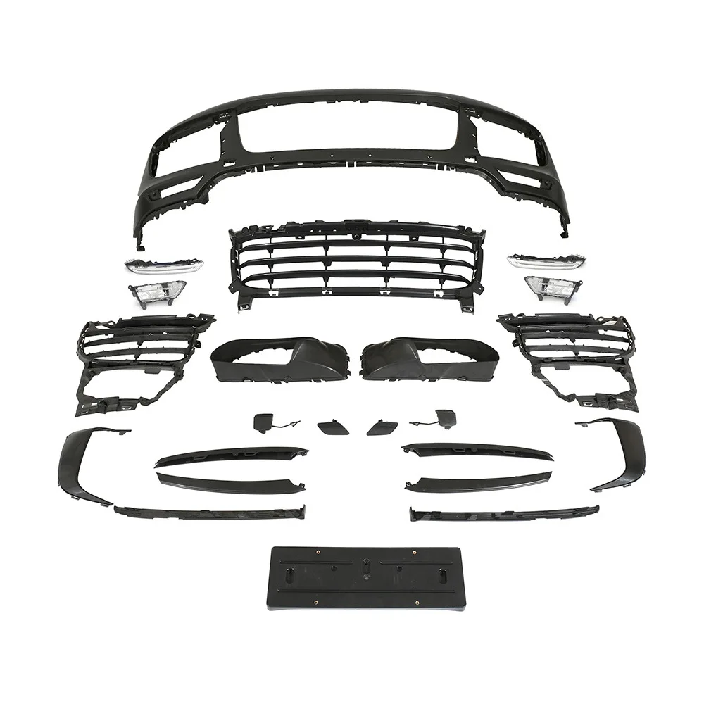 

Suitable for The front bumper assembly of the 15-17 Cayenne 958.2TURBO includes brand daytime running lights and brand fog light