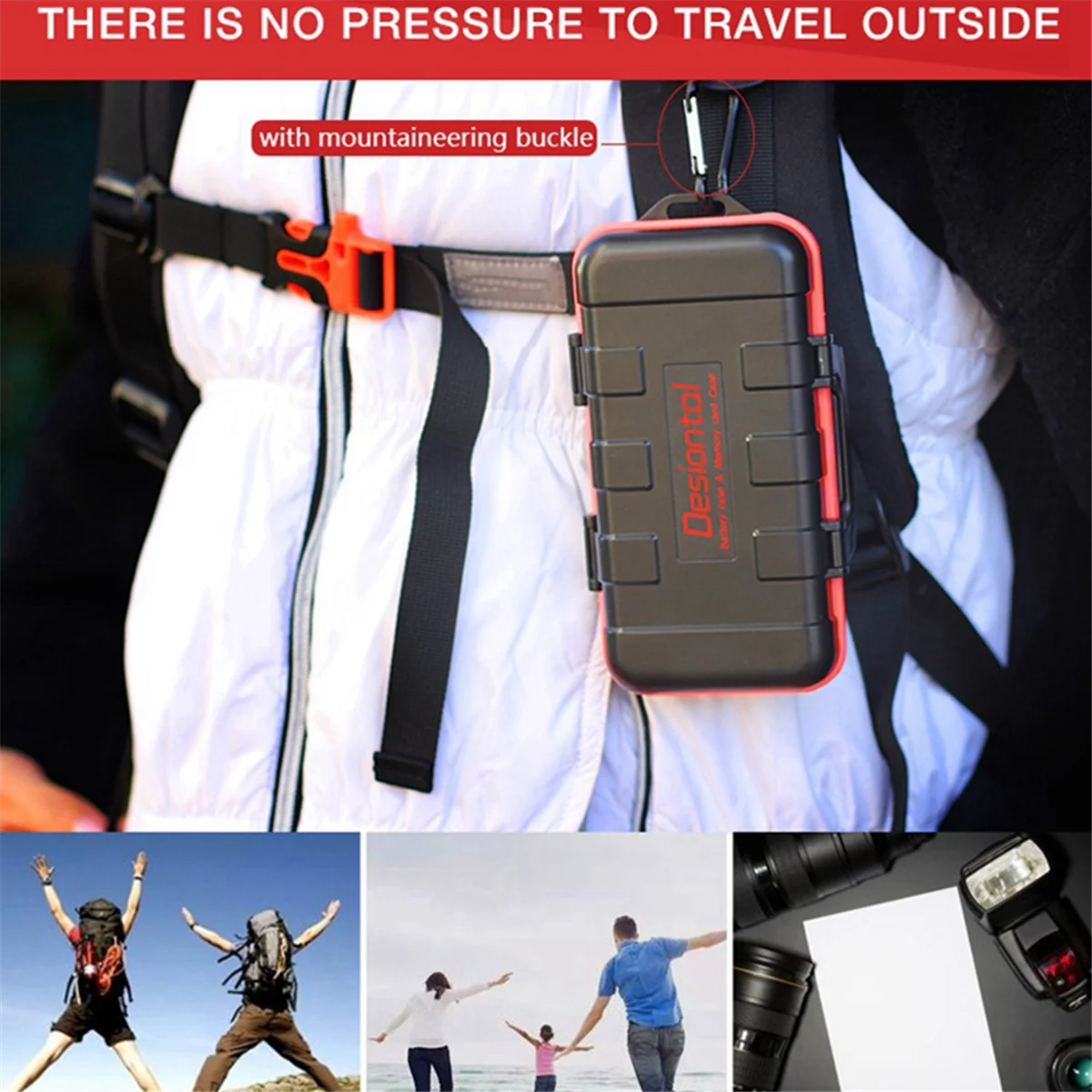 A26P Desiontal Waterproof SD Card Holder Camera Battery Case SD/XQD/CF/TF for Nikon EN-EL15 EN-EL 14A LP-E6 /Sony/Leica Camera