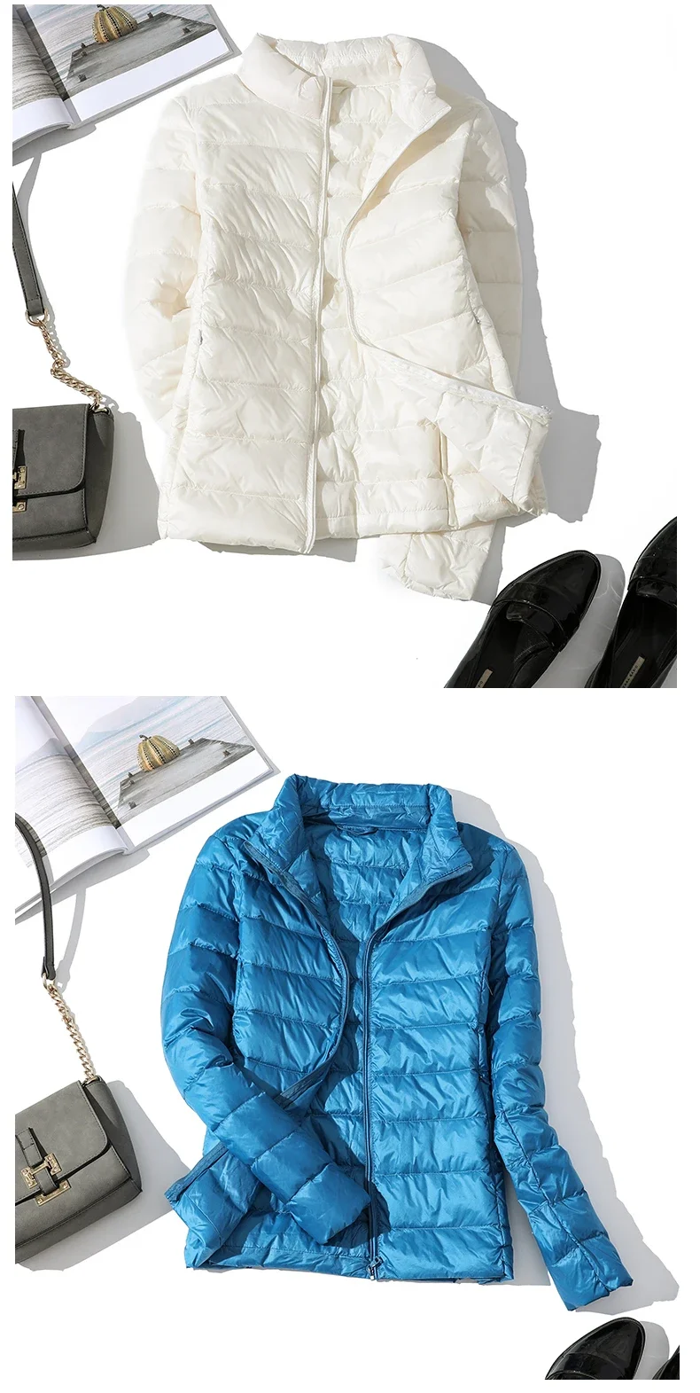 Ultra Light Down Jacket 2024 New Parkas Basic Winter Jackets Female Women Velvet Hooded Coats Autumn Down Jacket Womens Outwear