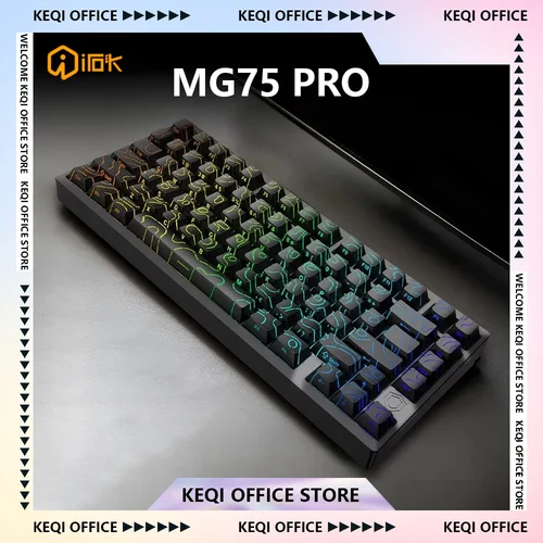 IROK MG75 PRO Teclado mecánico interruptor magnético aluminio RGB intercambio en caliente RT0.005 estructura de desmontaje rápido regalos de Pc personalizados
