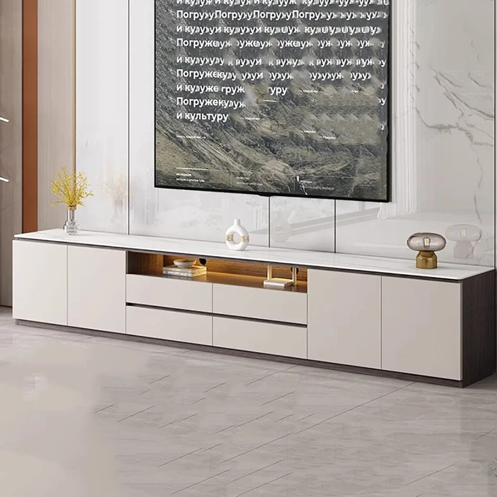 モダンな高級テレビスタンドデザイン引き出しシンプルでユニークなテレビキャビネットグラマーエレガントなムエブルデサラモデルノスリビングルーム家具