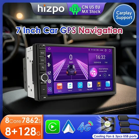 Bluetooth Stereo 7 Radio Hizpo 2 Din Car Radio 7" Autoradio Multimedia Player 2din Touch Screen Auto Audio Stereo MP5 Bluetooth USB For Nissan Toyota VW