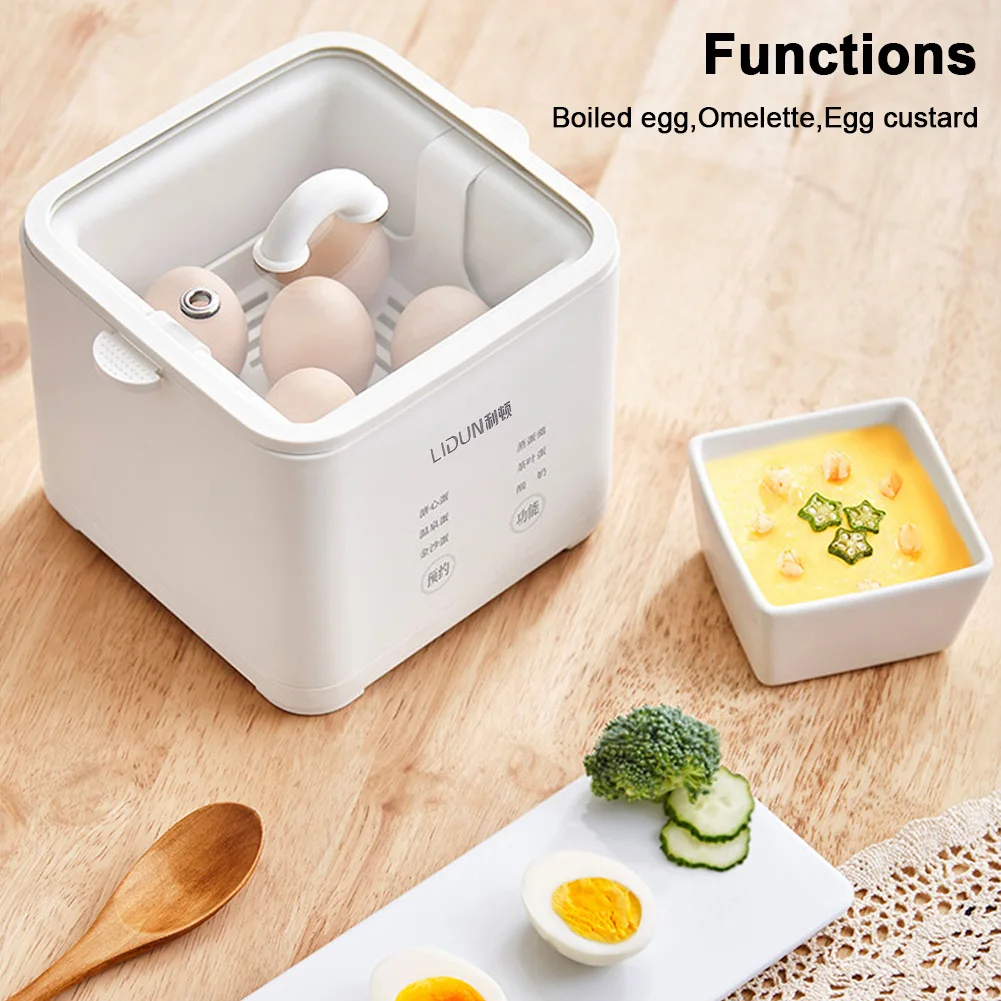 

220V Electric Cook Pot 300W Automatic Steamer Automatic Steamed Boil Breakfast Machine Reservation Soft Boiled Eggs Cooker