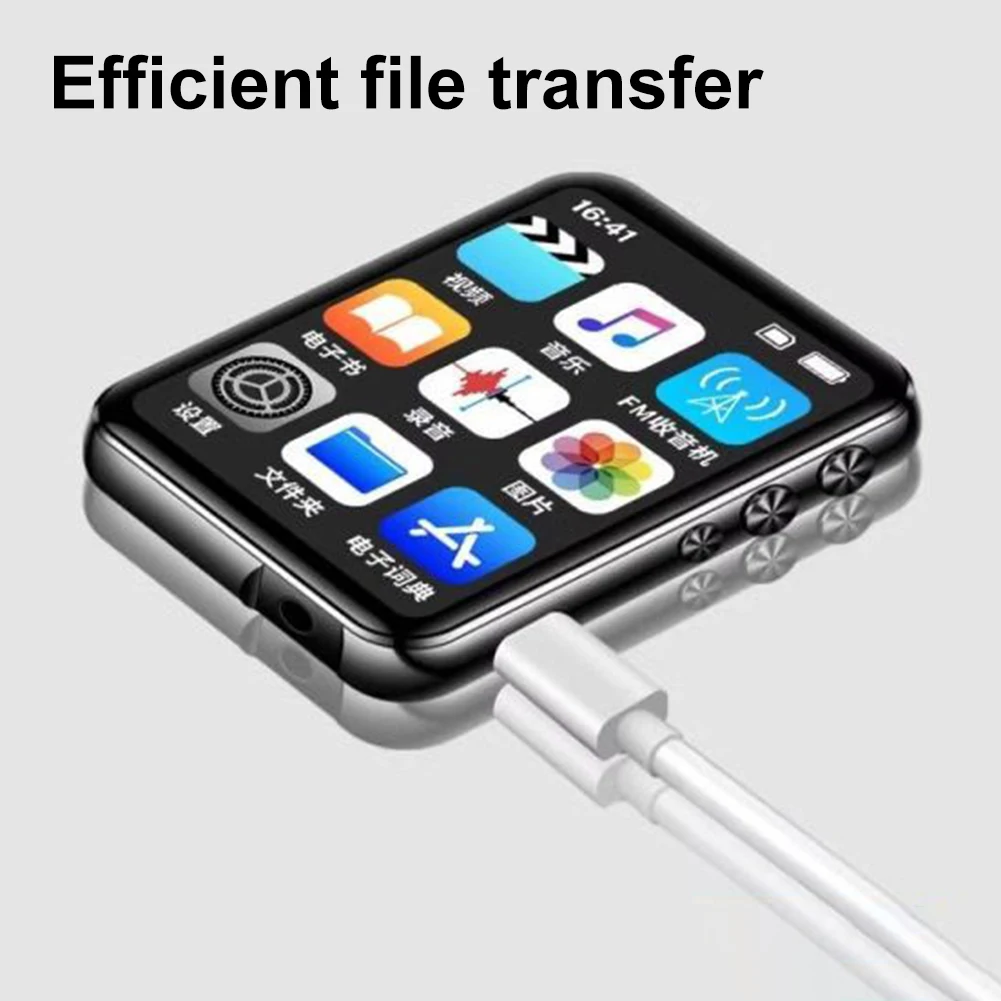 

MP3 MP4-плеер Музыкальный плеер без потерь с динамиком Bluetooth-совместимый Hi-Fi MP4 Walkman Поддержка FM-радио Запись Электронная книга