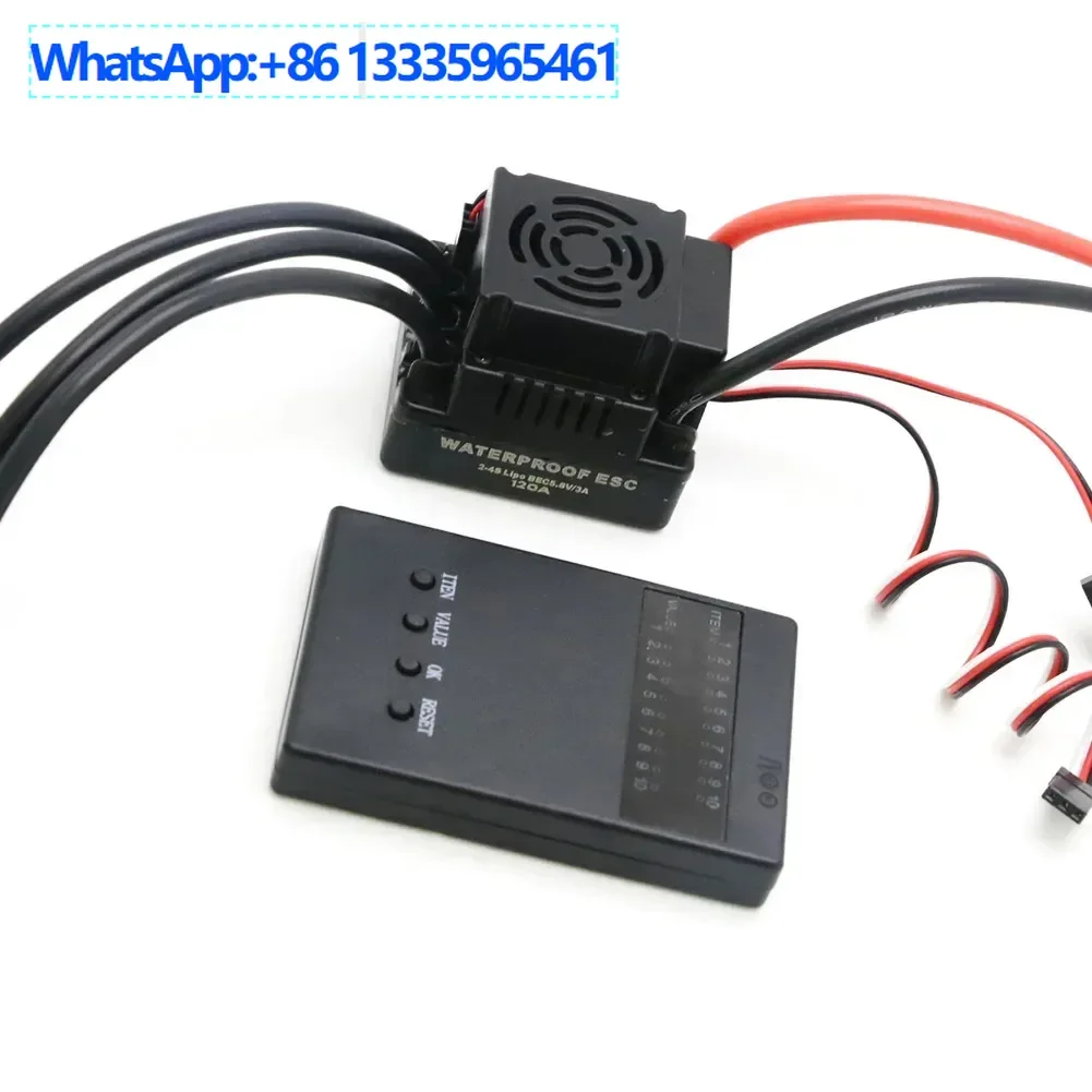 

RC remote control automotive electronic governor 120A + programming card 1:8 automotive brushless ESC, car model accessories ESC
