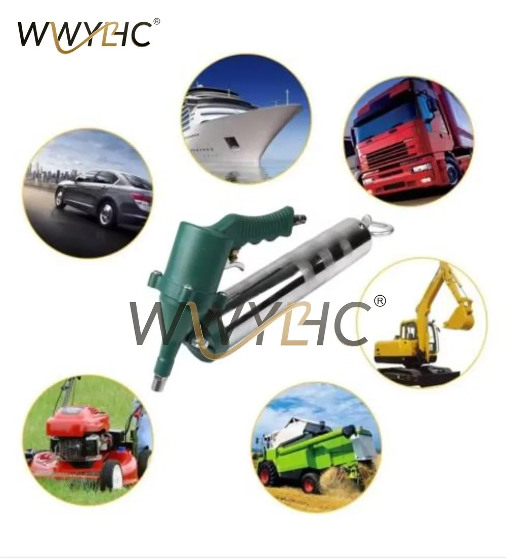 400CC Pneumatic Grease Gun Portable Pneumatic Compressor Pump Grease Gun for Lubricating Various Car Excavators and Ships 5