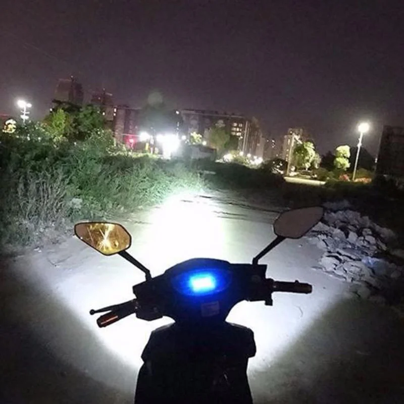 Motorcycle Headlight Spot Light 15 LED 1000LM Motos ATV UTV Scooter Lighting