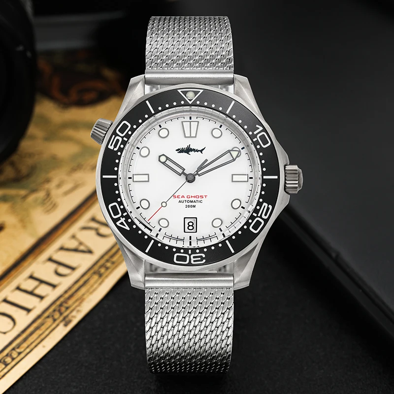 Heimdallr Titanium NTTD NH35A Automatic Diver Watch 42mm 200M Waterproof Sapphire Crystal C3 Luminous Nylon Strap Men Watches view 3