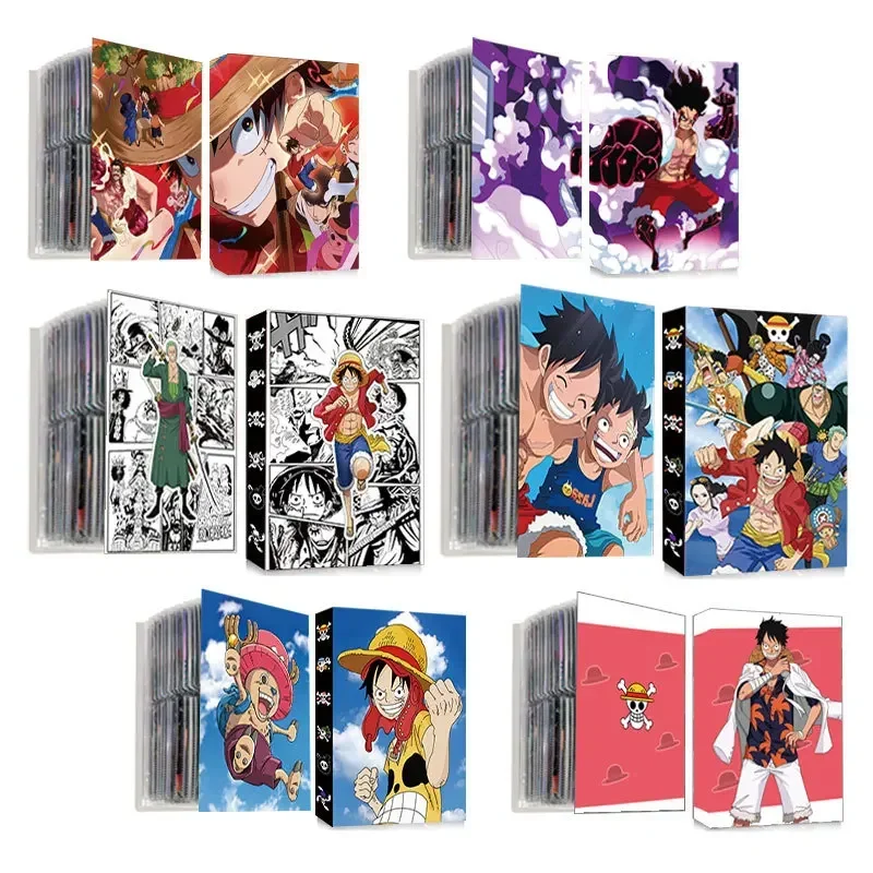 240PCS One Piece Card Album Book Nami Luffy Hancock Map Letter Folder Binder Notebook Collection Folder Cartoon Album Toy Gift