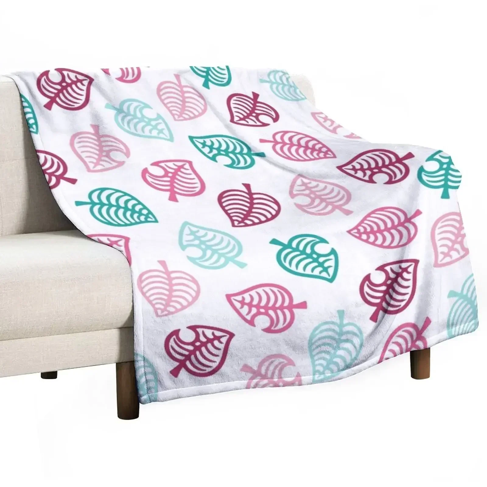 

Animal motif pink Throw Blanket Soft Bedroom Blanket for Night Sleeping