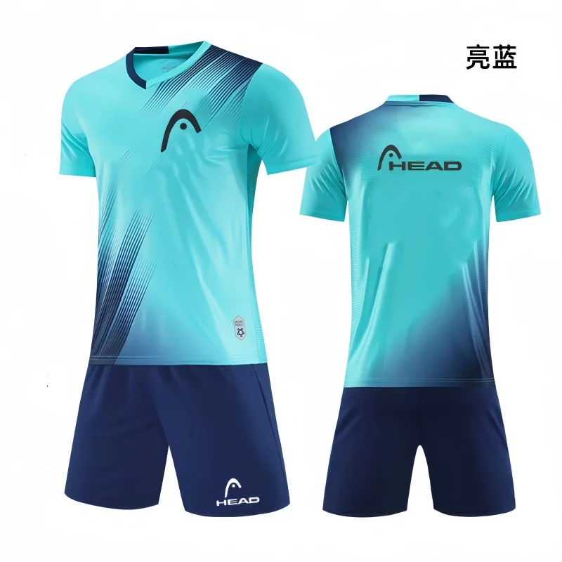 HEAD Men\'s T-shirt And Shorts Set Summer Men\'s Tennis Short Sleeve T-shirt Stylish And Comfortable Badminton Training Shorts