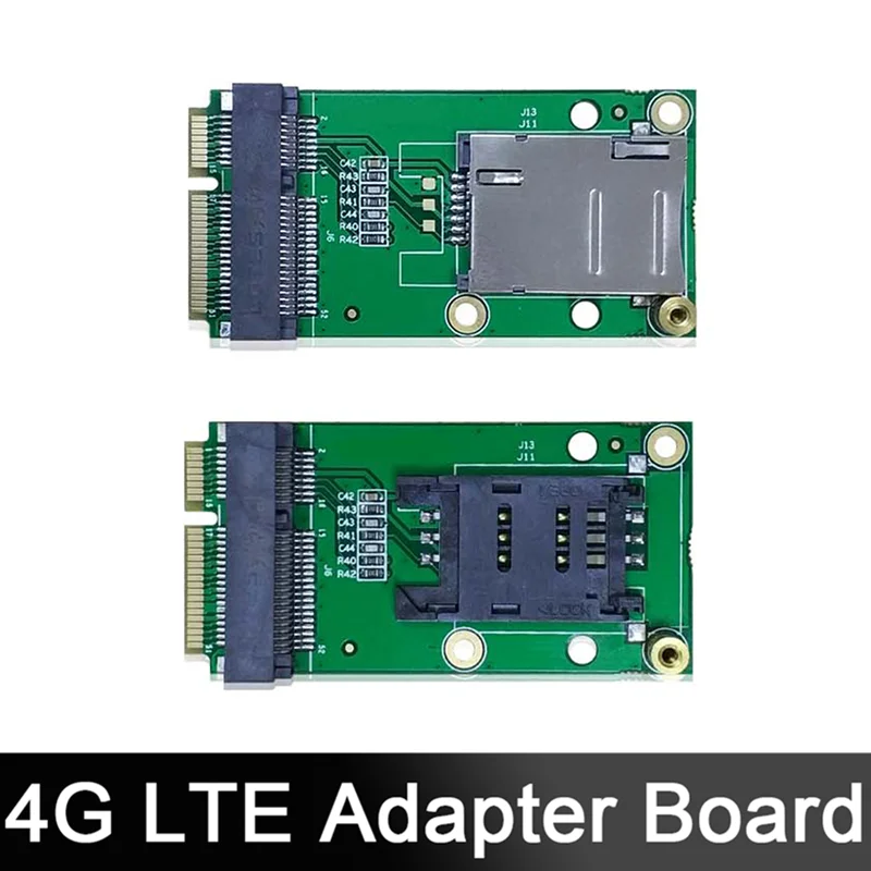 

4G LTE, промышленный мини-адаптер PCIe в Mini PCIe со слотом для SIM-карты (тип флип) для беспроводного модуля WWAN/LTE 3G/4G