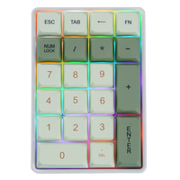 K21 Wireless Mechanical Keyboard,21-Key, BT/2.4Ghz/USB-C Connection, Colourful Lighting, Full Key Hot-Swap for PC Laptops