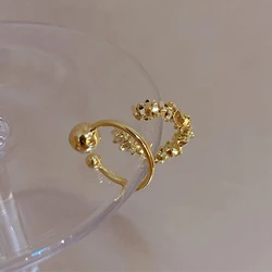 2Pcs/Set Fashion Metal C-shaped Earring Non-Piercing Bone Ear Cuff Clip Earrings Fake Cartilage Ear for Women Trendy Jewelry