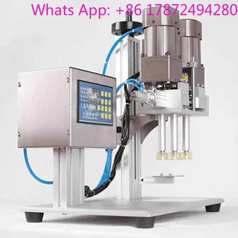 Desktop Automatic Bottle Capping Machine Trigge Cap Capper Twist Sealing Cap Locking Capper Screwing Machine 18-50MM/50-90MM