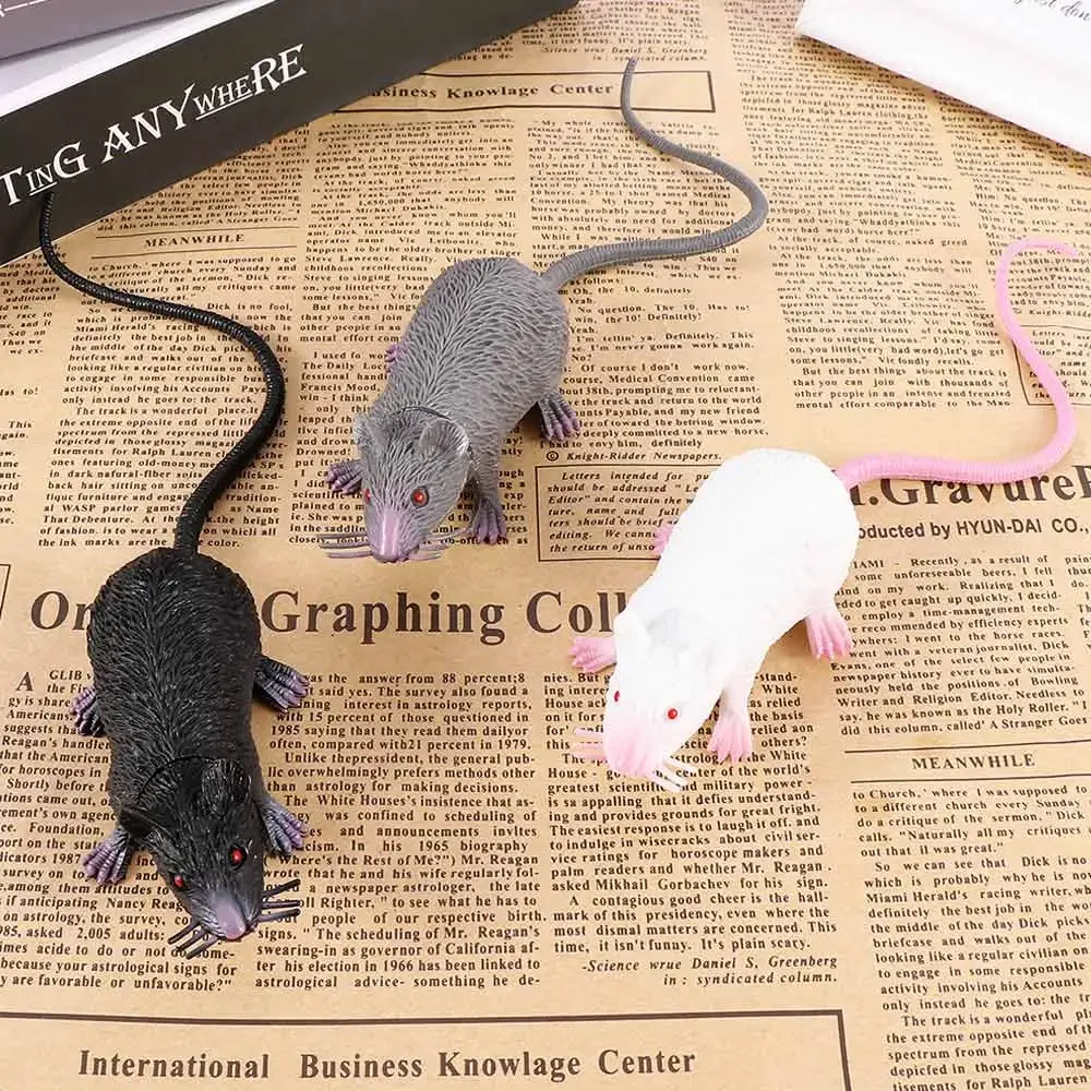 

2025 Hot 3Pcs Funny Tricky Joke Fake Lifelike Mouse Model Prop Halloween Gift Toy Party Decor for Kids Novelty & Gag Toys