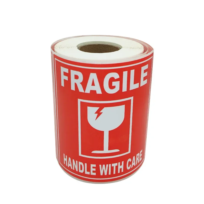 500 sticker Per Rolls 1x3 Inches Fragile Handle with Care Self Adhesive Shipping Warning Labels for USPS Envelope