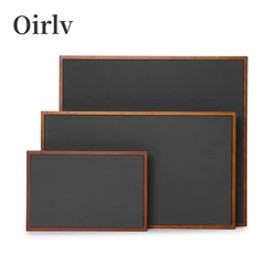 Oirlv Wooden Large Jewelry Tray Adjusted Double Side Jewelry Bottom Plate Display Props Solid Wood Square 2-Color Jewelry Tray