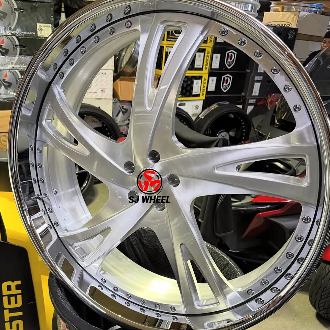 SJ 24 Inch Forged Wheels 5x120 5x127 5 Lug Wheels 20 22 24 26 28 Inch Rims for Oldsmobile for Pontiac Deep Dish for
