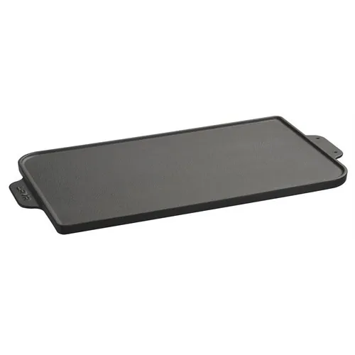 Lava Griddle, One Side Flat Other Side Grid Surface, 26 X47cm. Metal Handle,