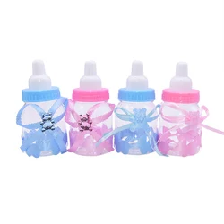 12Pcs Baby Bottle Shape Candy Box Boy Girl Baby Shower Decor 1st Birthday Party Gift Box Gender Reveal Bottles Supplies