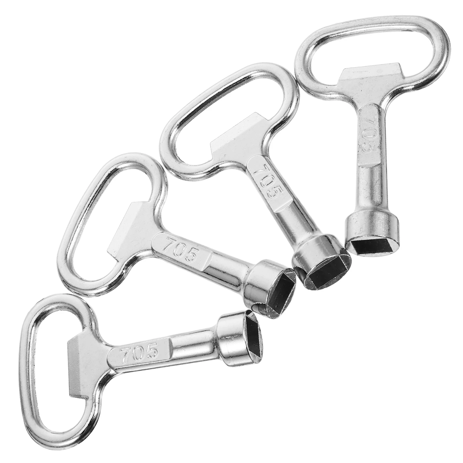 

4pcs Faucet Key Zinc Alloy Durable Portable Tool for Bathroom Shower Valves Hose Wrench Repairing Multifunctional