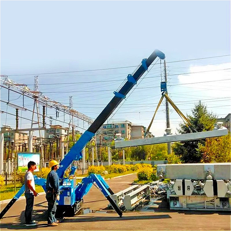 20Ton Electric Spider Crane Mini Narrow Space Lifting Crane Crawler Hydraulic Track Spider Lifting Crane Equipment Customized