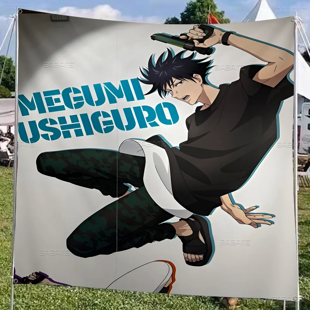 Fushiguro Megumi Anime Chart Flag For Living Room Home Dorm Decor Art Home Decor Banner