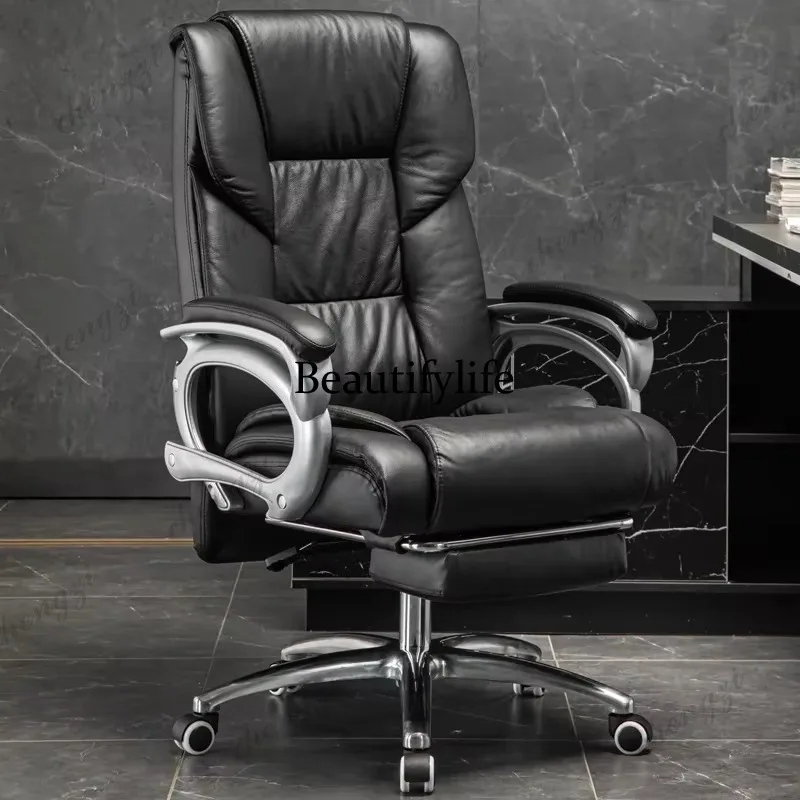 

Footrest Luxury Office Chair Elegant Black High Designer Relaxing Gaming Chairs Ergonomic Design Poltrona Office Furniture