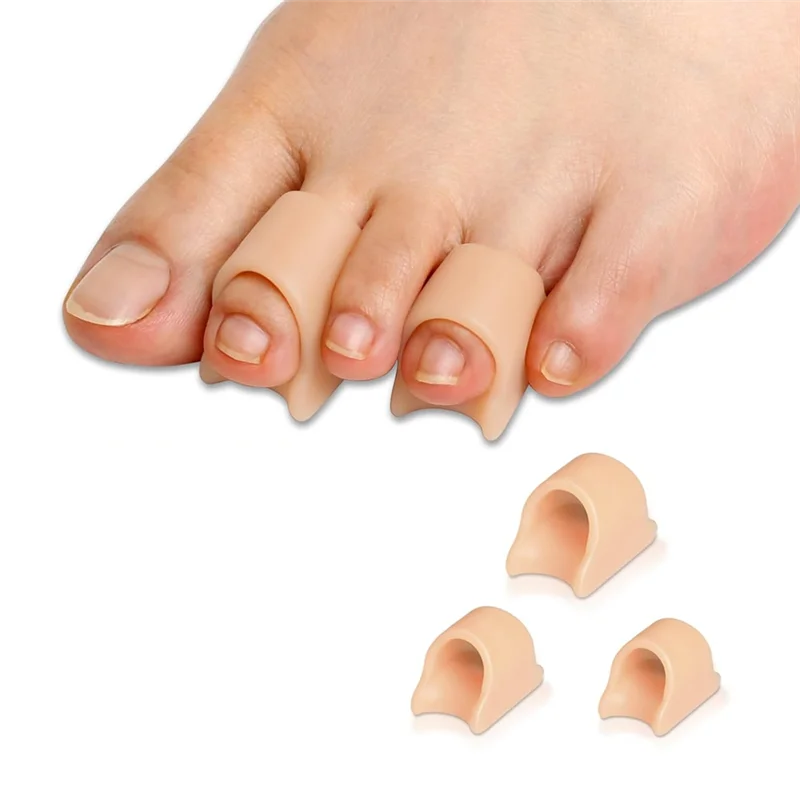 -ABUB Hamerteen Stijltang, 12 stuks Hamerteen Corrector voor dames en heren - 3 maten Siliconen teenmouwen Teenspalk