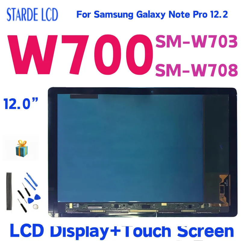 

12.0 ” For Samsung Galaxy Tab Pro S W700 LCD Display Touch Screen Digitizer Assembly For SM-W703 SM-W708 LCD Replacement Part