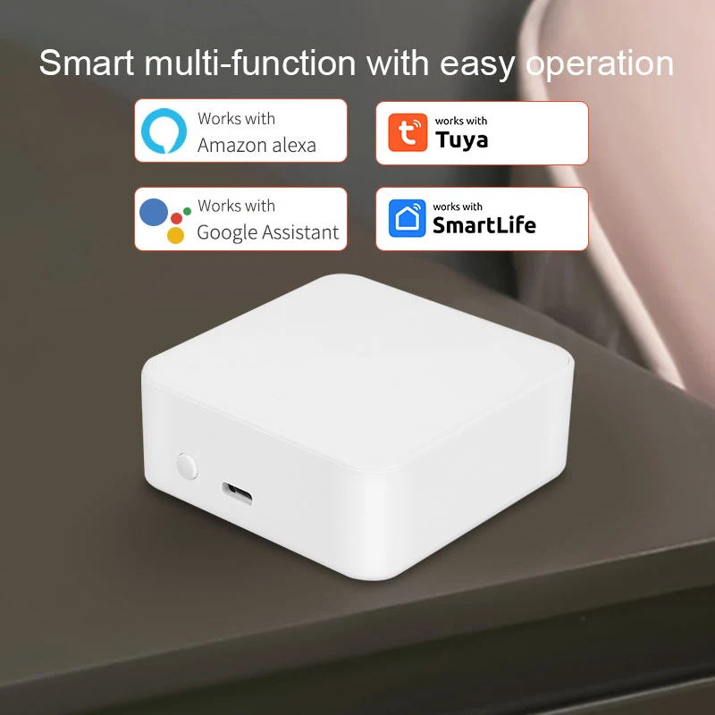 

Tuya/WiFi/Mesh Многорежимный интеллектуальный шлюз-концентратор Smart Home Bridge Приложение Smart Life для Alexa Assistant