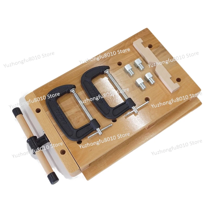 Home Small Multifunctional Woodworking Workbench Beech Solid Wood Desktop Manual Woodworking Table for Crafting And Projects