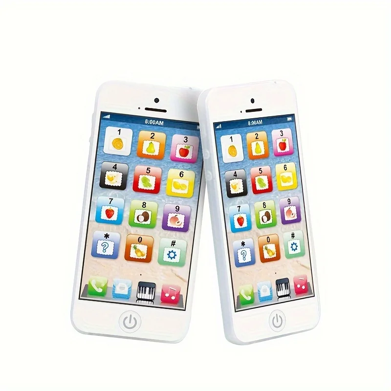 هاتف تعلم تفاعلي 8 أوضاع للأطفال، قابل لإعادة الشحن عبر USB مع أضواء مبهرة وتعلم اللغة، هدية لعبة الوالدين والطفل #5