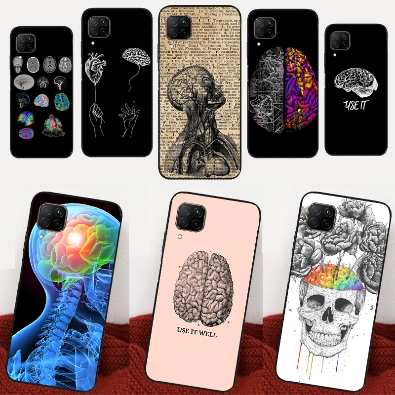 Medical Human Organs Brain Case For Huawei P30 P20 P40 Lite P60 Pro P Smart Nova 9 10 SE 5T 3i 7i 8i 11i Y60 Y61 Y90