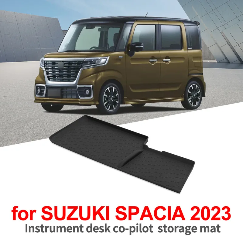 Silicone Tray Mat for Suzuki Spacia MK54S MK94S 2023+ Dashboard  Cup Holder Non-Slip Pad Center Console Anti-Scratch