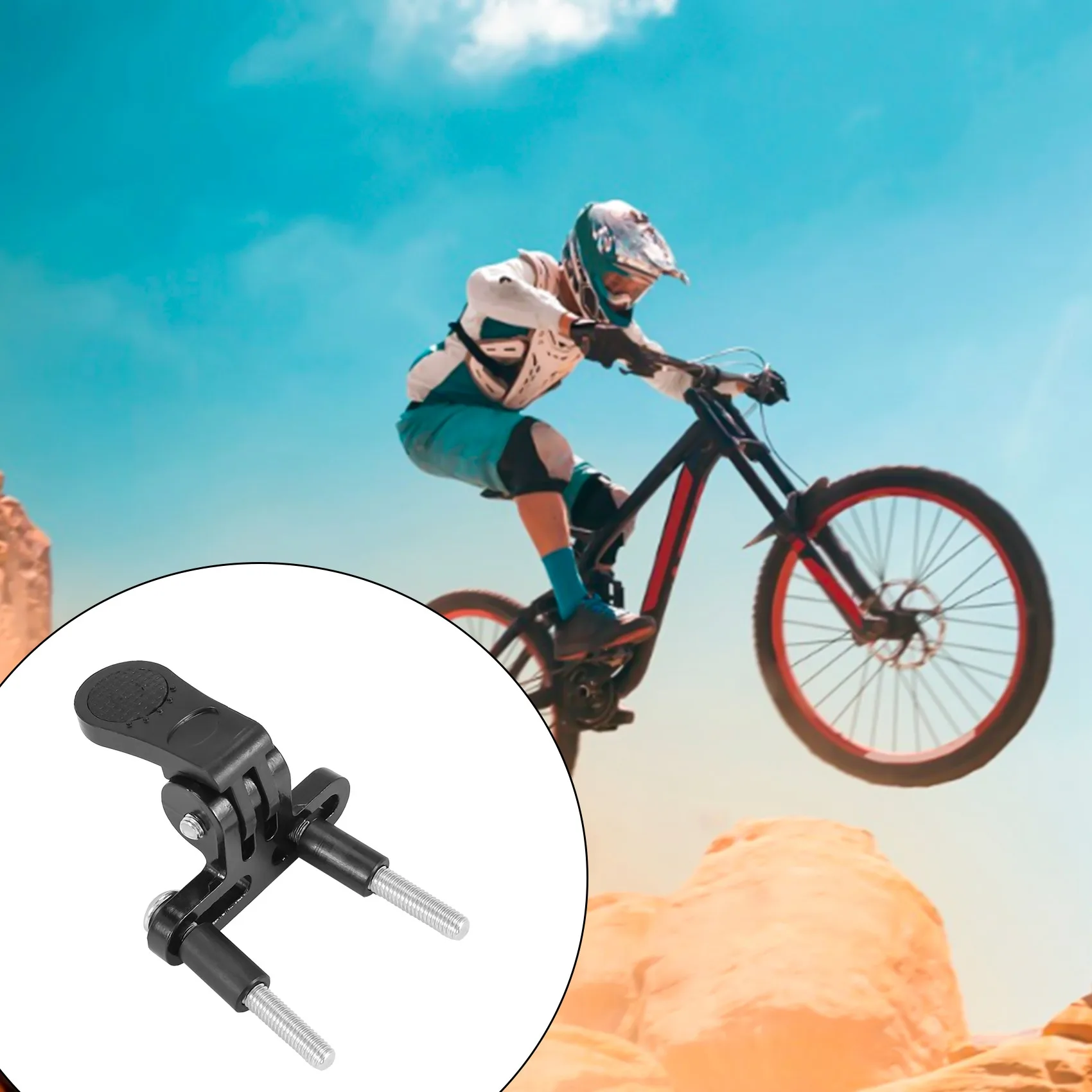 Bicycle Headlight Mount Adaptor for Stem Mount Cycling Front Light LED Lamp Holder Bracket Camera Type Connector image 5