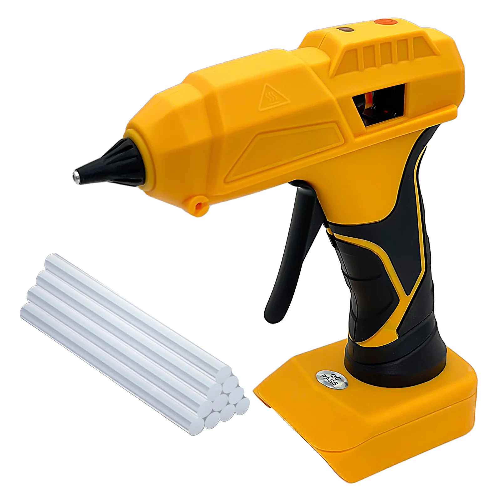 Cordless Hot Glue Gun Compatible with Dewalt 20V Battery, Electric Hot Glue Gun w/10 Melt Glue Sticks for DIY (Tool Only)