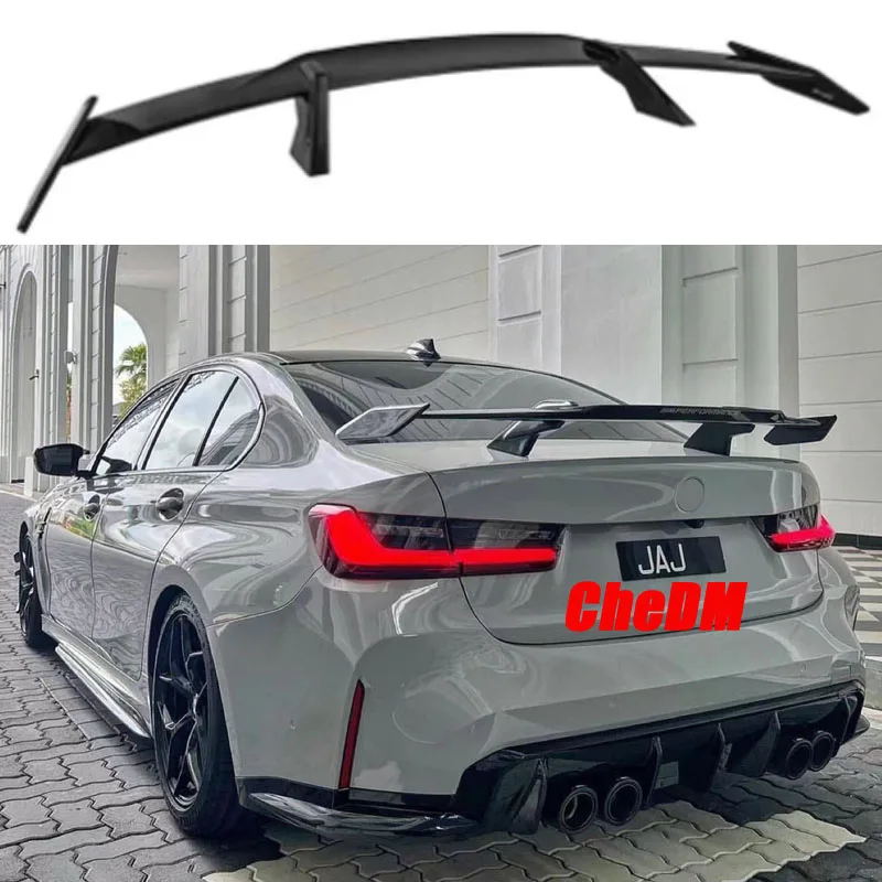 

For 2019-2023 BMW 3 Series G20 M340i 330i G80 M3 2 4 Door Sedan Real Carbon Fiber Rear Spoiler Trunk Lid Diffuser MP GT Styl