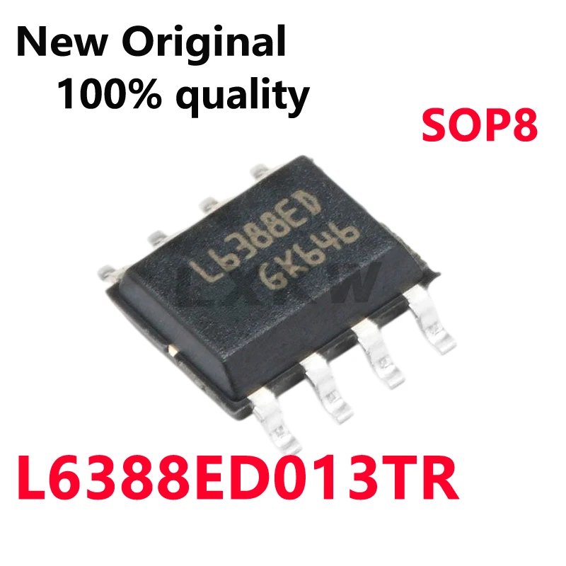 5-50/PCS New L6388ED L6388ED013TR SOP8 High-voltage side and low-voltage side MOC driver chips In Stock