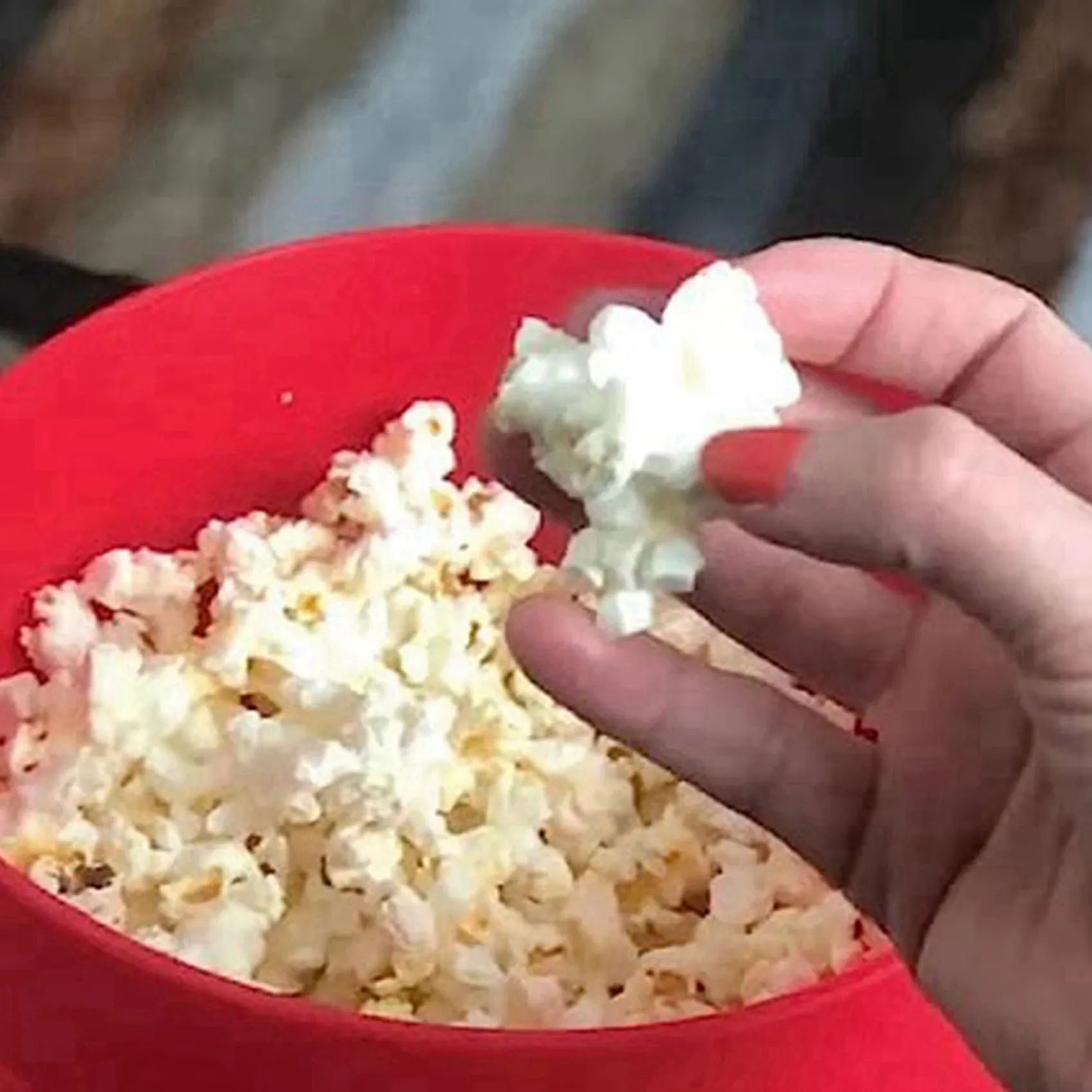 2025 Novo Estilo 2X Máquina de Pipoca com Tampas - Máquina de Pipoca de Silicone, Tigelas Dobráveis para Pipoca, Recipiente para Pipoca