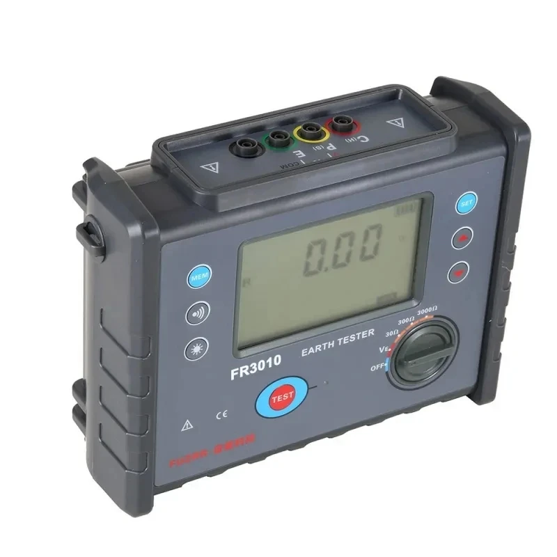 FUZRR FR3010 Digital Ground Resistance Tester 3KΩ AC 600V Three-wire Earth Voltage Detector For Tower Transmission Lines