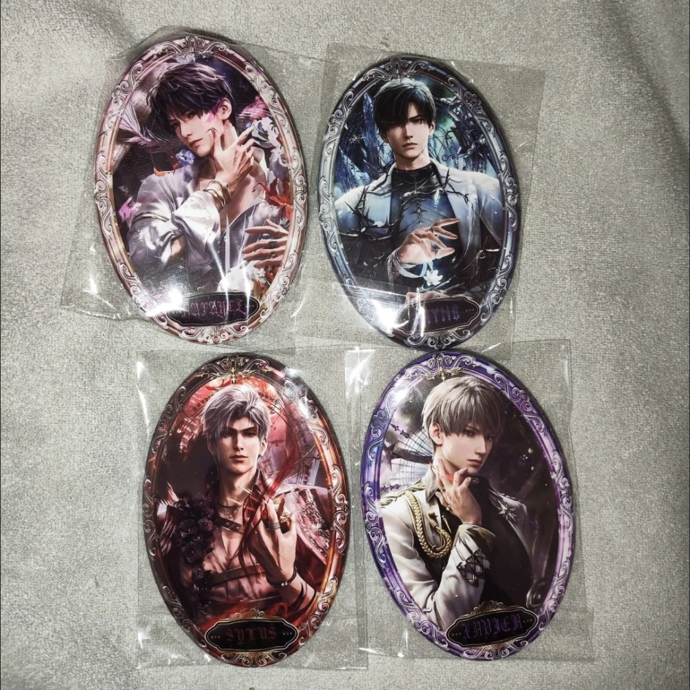 93mm Love and Deep Space Oval-Shaped Giant Badges: All Characters High-Definition Exquisite Badges - Ideal for Collection - Gift