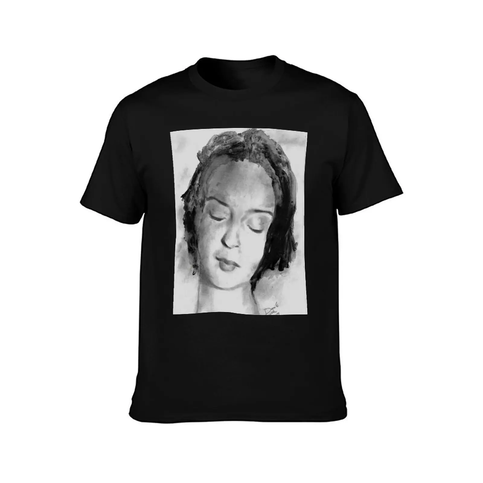 Monica Roccaforte T-Shirt, Summer Casual Cotton Tee, Oversized Streetwear Tops, Vintage Graphic Print, Loose Fit Short Sleeve
