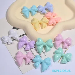 Multi Color Acrylic Bowknot Beads 33MM Cute Bow Spacer Charms For Bracelet Handcraft Necklace Findings DIY Jewelry Accessories