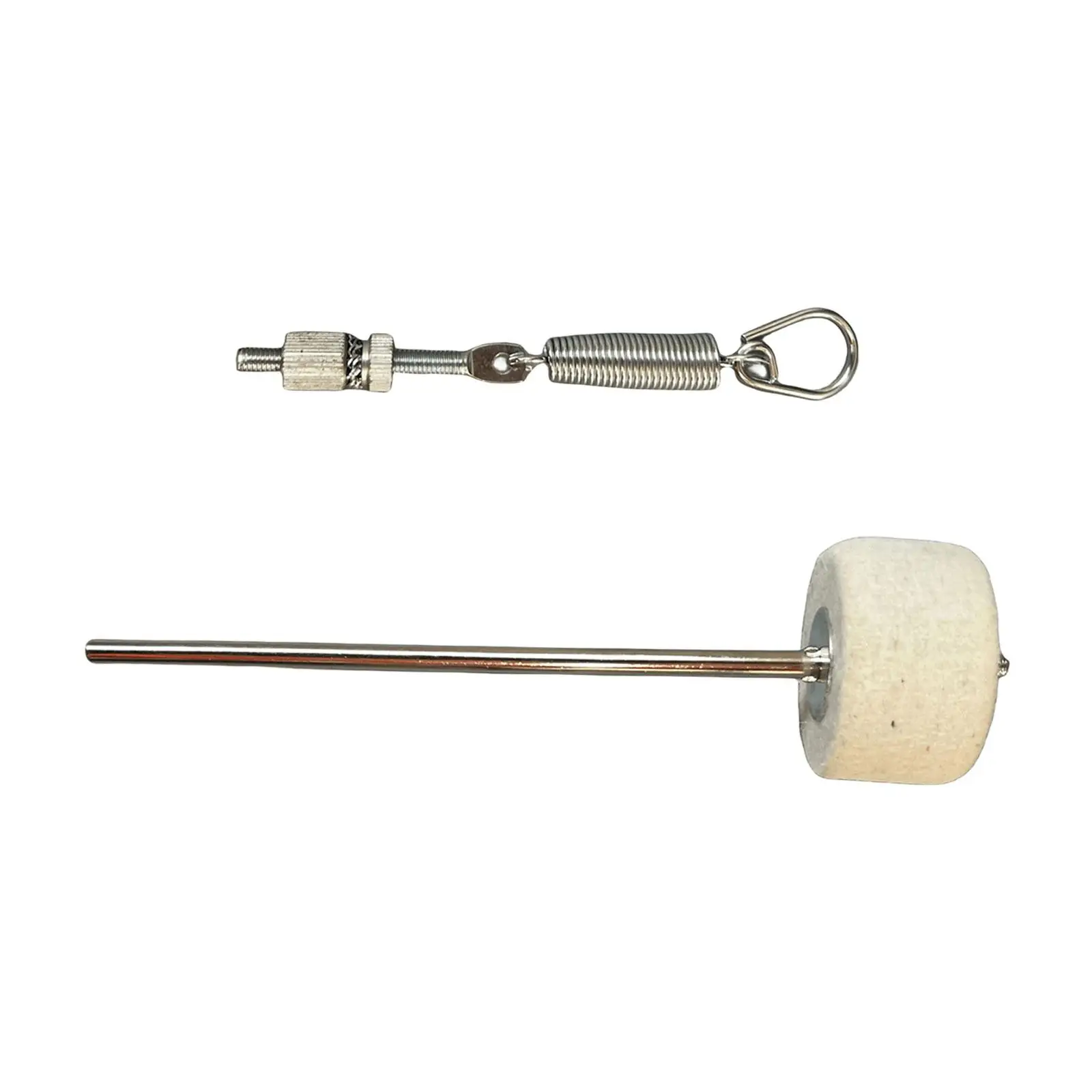 Felt Bass Drum Beater with Spring Stainless Steel Percussion Instrument Tensioner Drum Kits Percussion Instrument Accessories