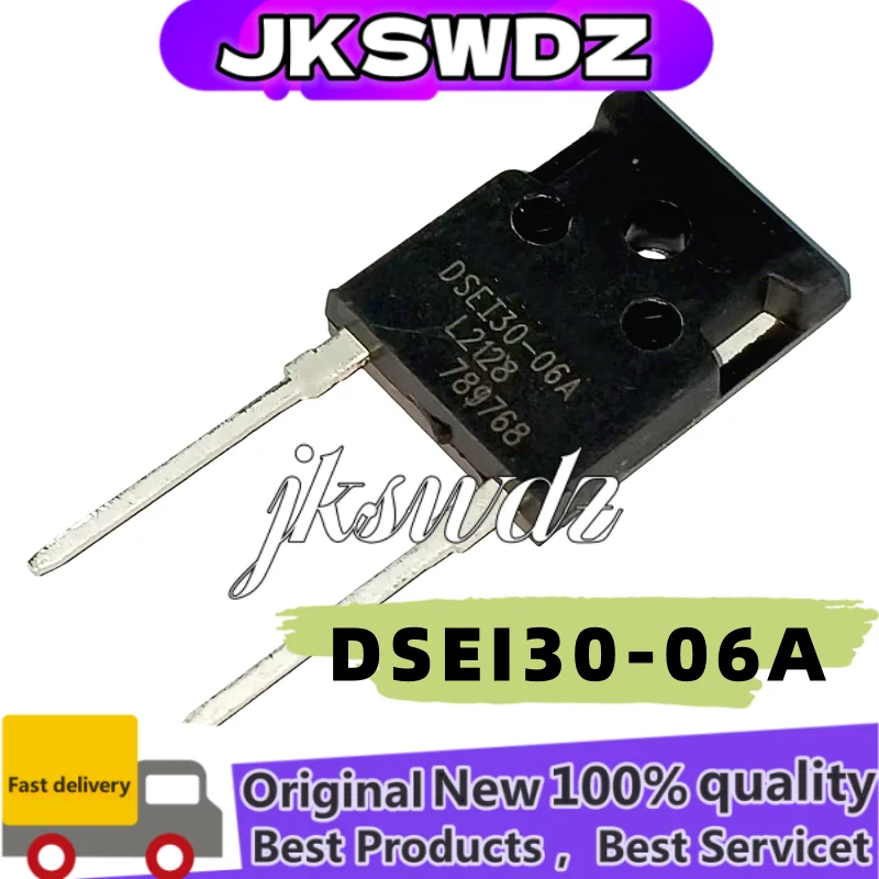 

10PCS NEW 100% quality DSEI30 DSEI30-06A DSEI3006A DSE130-06A 30A 600V Fast recovery diode MOSFET TO-247