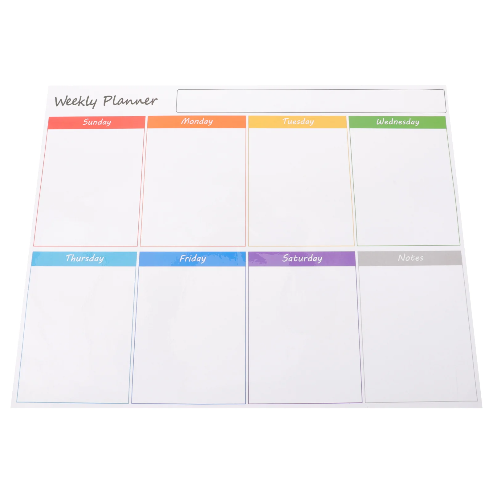Weekly Planner Fridge Magnets Refrigerator Schedule Board White Magnetic Dry Erase for Whiteboard Calendar Family Pet